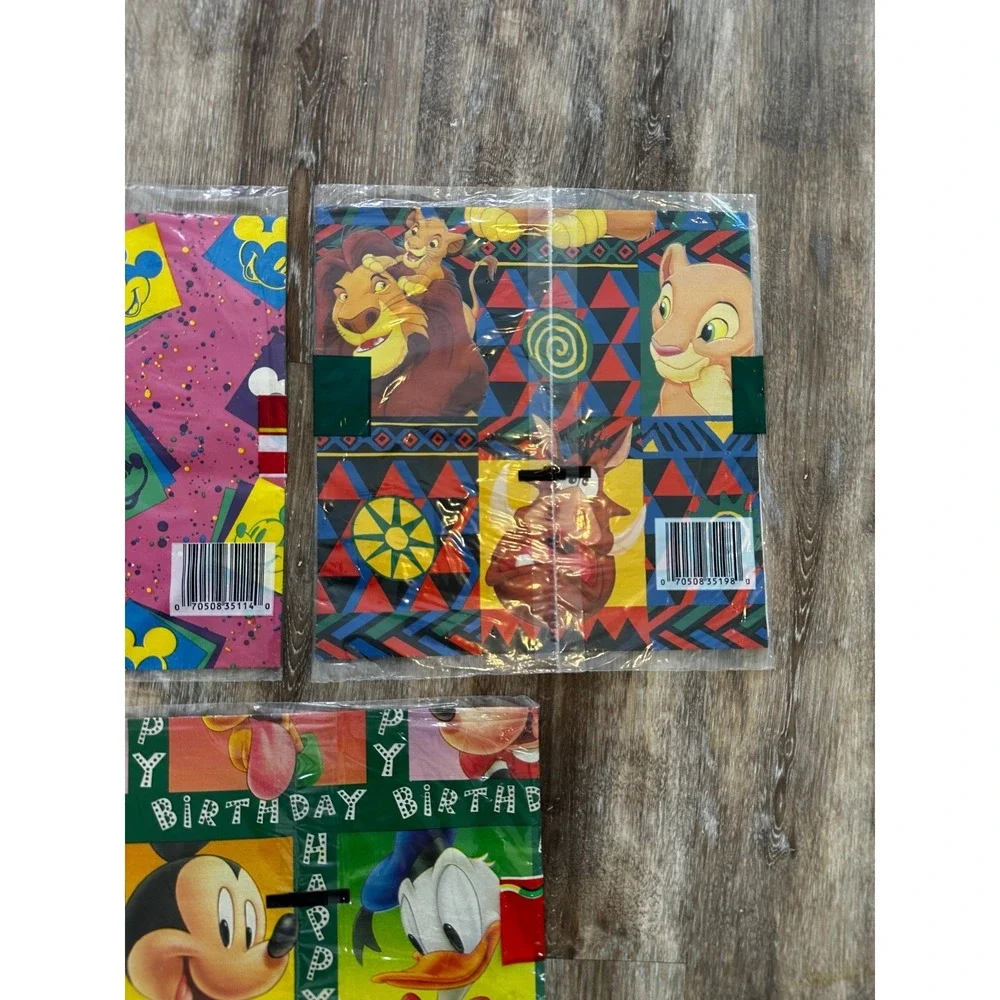 Vintage Lion King Gift Birthday Wrap Disney USA 30 X 20 Mickey Mouse New